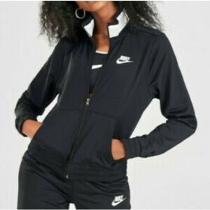 Nike Sportswear Women's Black Heritage Polyknit Jacket DJ1097-010